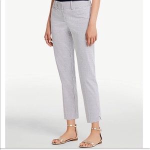 Ann Taylor Factory Striped Curvy Cropped Pants